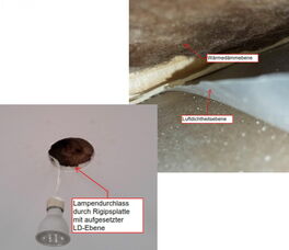 Leckage der Luftdichtheitsebene