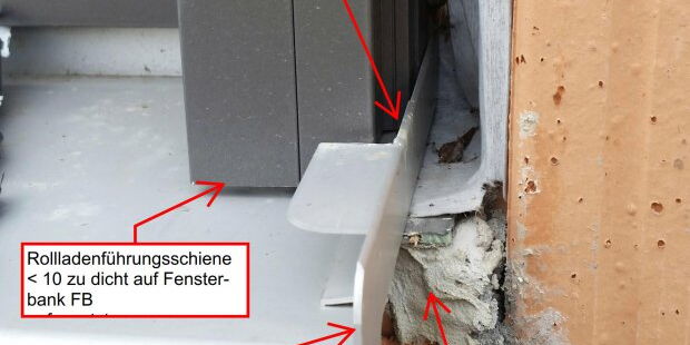 Leckage in der Unterspannbahn